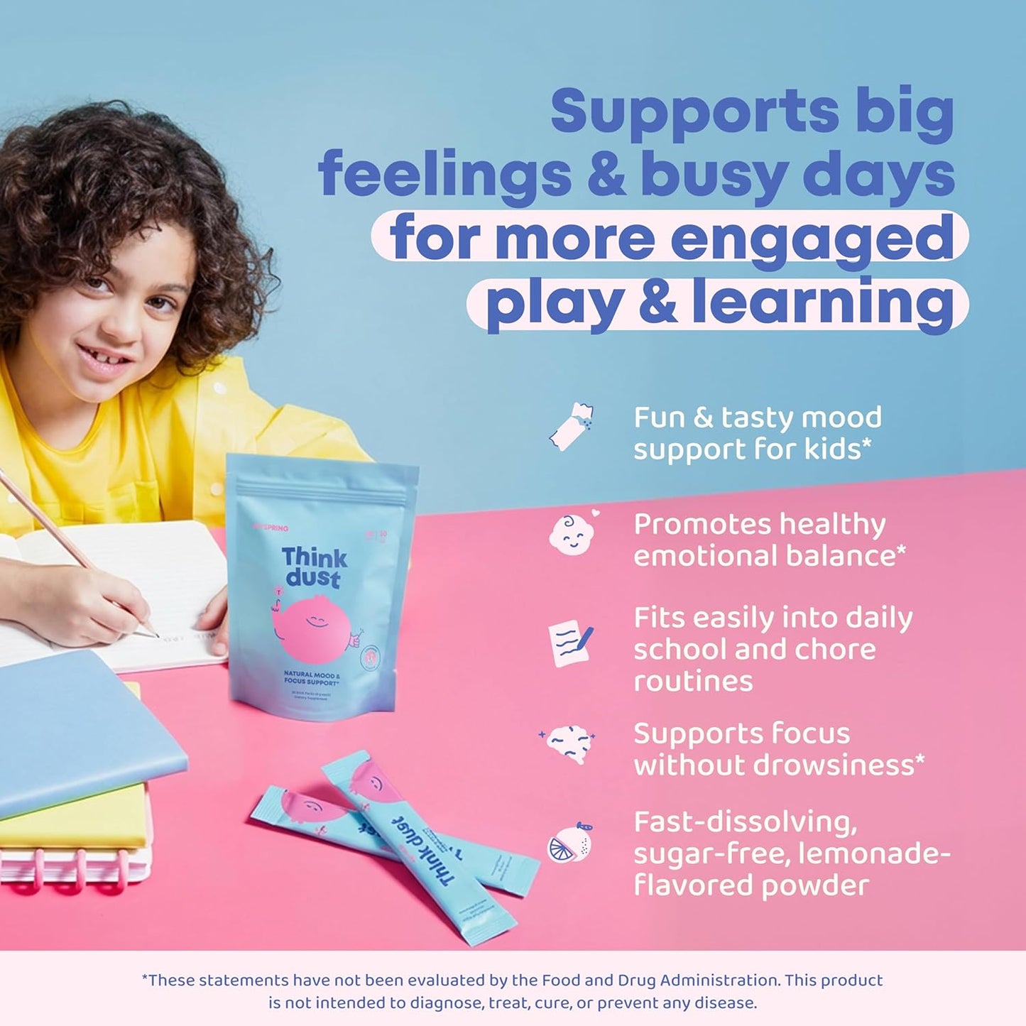 JoySpring | Suplemento de magnesio y azafrán calmante para niños