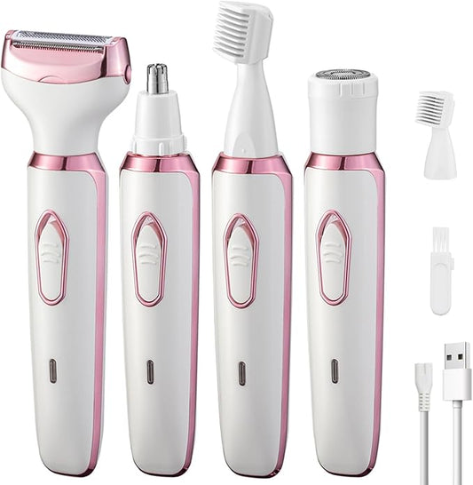 Afeitadora Eléctrica 4 en 1 para Mujeres Kit