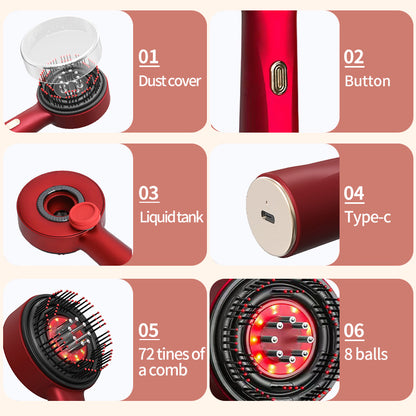 Masajeador de cuero cabelludo 3 en 1